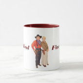 Stellen Sie eine Wecker-Tasse mit Ihrem Tasse (Zentrum)