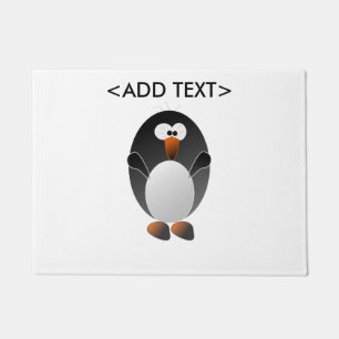 Stellen Sie einen Linux-Pinguin her Fußmatte