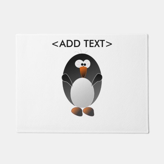 Stellen Sie einen Linux-Pinguin her Fußmatte (Vorderseite)