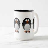 Stellen Sie einen Linux-Pinguin her Zweifarbige Tasse (VorderseiteRechts)