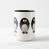 Stellen Sie einen Linux-Pinguin her Zweifarbige Tasse (Mittel)