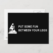 STELLEN SIE EINEN SPASS ZWISCHEN IHREN BEINEN T - POSTKARTE (Vorne/Hinten)