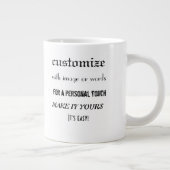Stellen Sie es persönliche Jumbo-Tasse (Rechts)