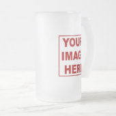 Stellen Sie es sich mattierte GlasTasse her Mattglas Bierglas (VorderseiteRechts)