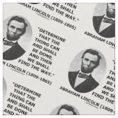 Stellen Sie fest, was getan werden kann Lincoln-An Stoff (Nahaufnahme)