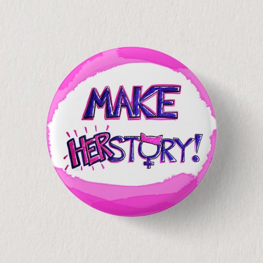 Stellen Sie HERstory Knopf her Button (Vorderseite)