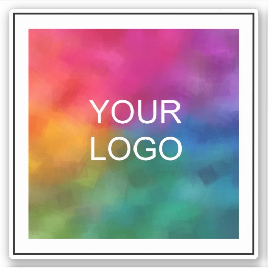 Stellen Sie hier das Logo für Ihren Firmennamen ei Aufkleber (Vorderseite)