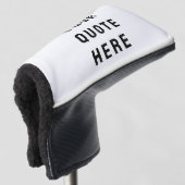 Stellen Sie Ihr Angebot hier Personalisierten Text Golf Headcover (3/4 Vorderseite)