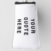 Stellen Sie Ihr Angebot hier Personalisierten Text Golf Headcover (Rotieren 90)