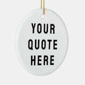Stellen Sie Ihr Angebot hier Personalisierten Text Keramik Ornament (Rechts)