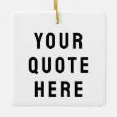 Stellen Sie Ihr Angebot hier Personalisierten Text Keramikornament (Vorderseite)