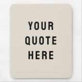 Stellen Sie Ihr Angebot hier Personalisierten Text Mousepad (Vorne)