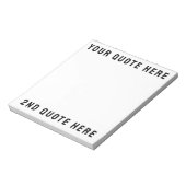 Stellen Sie Ihr Angebot hier Personalisierten Text Notizblock (Rotiert)