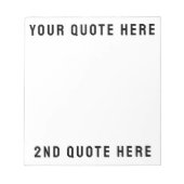 Stellen Sie Ihr Angebot hier Personalisierten Text Notizblock (Vorderseite)