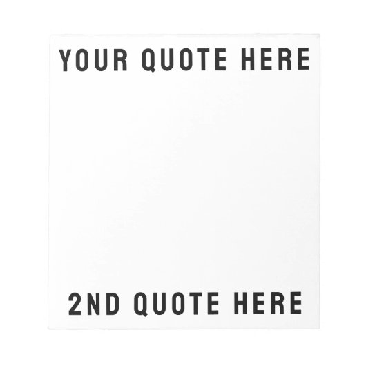 Stellen Sie Ihr Angebot hier Personalisierten Text Notizblock (Vorderseite)