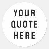 Stellen Sie Ihr Angebot hier Personalisierten Text Runder Aufkleber (Vorderseite)
