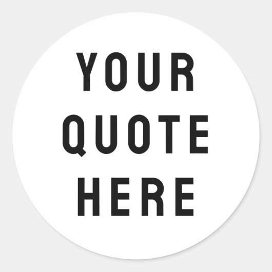 Stellen Sie Ihr Angebot hier Personalisierten Text Runder Aufkleber (Vorderseite)