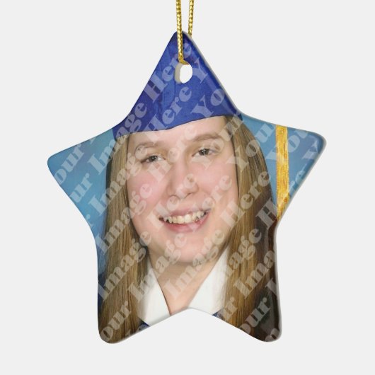 Stellen Sie Ihr eigenes 2 mit Seiten versehenes Keramikornament (Links)