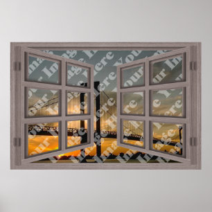 Stellen Sie Ihr eigenes 6 Scheibe gebleichtes Poster