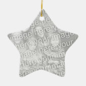 Stellen Sie Ihr eigenes einseitiges Keramik Ornament (Vorne)