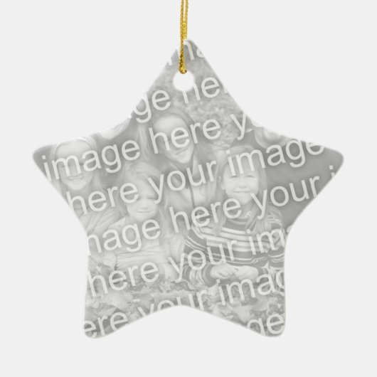 Stellen Sie Ihr eigenes einseitiges Keramik Ornament (Vorne)