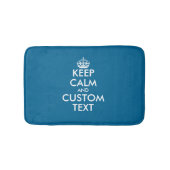 Stellen Sie Ihr eigenes einzigartiges Blau Badematte (Vorderseite)