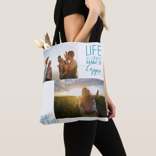 Stellen Sie Ihr eigenes Foto auf doppelseitige Tot Tasche (Von Nahem)