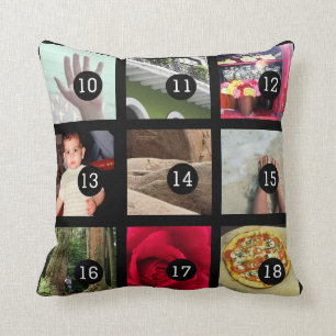 Stellen Sie Ihr eigenes Foto Instagram mit 18 Kissen