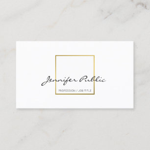 Stellen Sie Ihr eigenes modernes elegantes weißes Visitenkarte