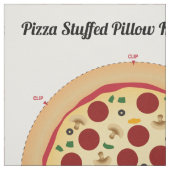Stellen Sie Ihr eigenes Pizza angefülltes Kissen Stoff (Muster)