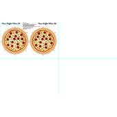 Stellen Sie Ihr eigenes Pizza angefülltes Kissen Stoff (Kachel)