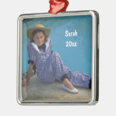 Stellen Sie Ihr eigenes quadratisches Ornament Aus Metall (Links)