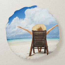 Stellen Sie Ihr eigenes rundes Foto-Kissen her Rundes Kissen