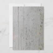 Stellen Sie Ihr eigenes rustikales neues Zuhause Einladung (Rückseite)