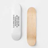 Stellen Sie Ihr eigenes Skateboard her (Vorderseite)