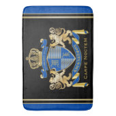 Stellen Sie Ihr eigenes Wappen blaues Badematte (Vorderseite Vertikal)