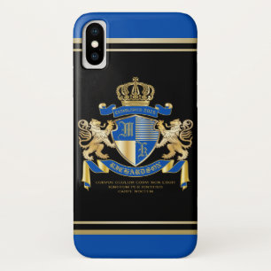 Stellen Sie Ihr eigenes Wappen blaues Case-Mate iPhone Hülle