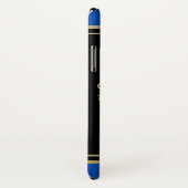 Stellen Sie Ihr eigenes Wappen blaues Case-Mate iPhone Hülle (Hinten/Rechts)