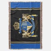Stellen Sie Ihr eigenes Wappen blaues Decke (Vorderseite Vertikal)