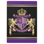 Stellen Sie Ihr eigenes Wappen Klemmbrett (Rückseite)