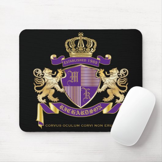 Stellen Sie Ihr eigenes Wappen Mousepad (Mit Mouse)