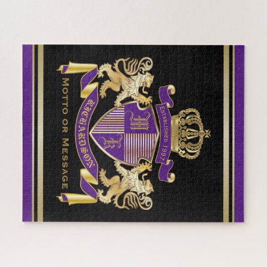 Stellen Sie Ihr eigenes Wappen Puzzle (Horizontal)