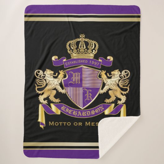 Stellen Sie Ihr eigenes Wappen Sherpadecke (Vorderseite)
