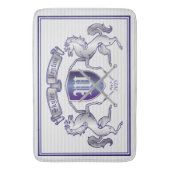 Stellen Sie Ihr eigenes Wappen silbernes Badematte (Vorderseite Vertikal)