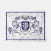 Stellen Sie Ihr eigenes Wappen silbernes Fußmatte (Vorderseite)