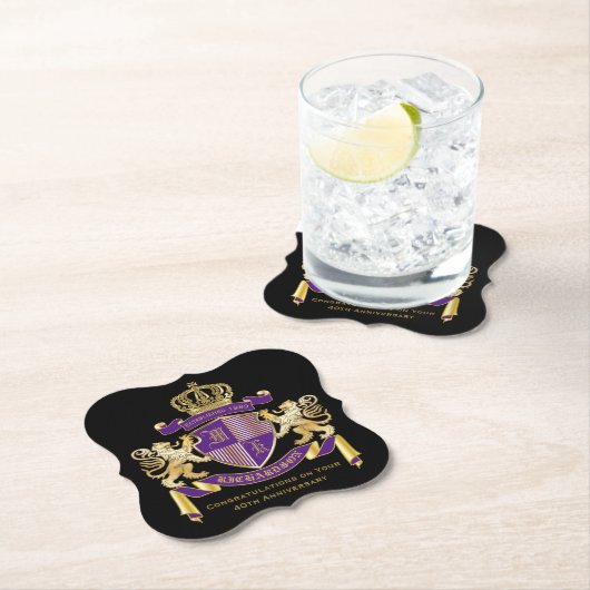 Stellen Sie Ihr eigenes Wappen Untersetzer (Vor Ort)