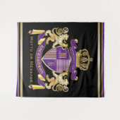 Stellen Sie Ihr eigenes Wappen Wandteppich (Vorderseite (Horizontal))