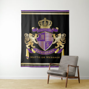 Stellen Sie Ihr eigenes Wappen Wandteppich