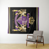 Stellen Sie Ihr eigenes Wappen Wandteppich (Beispiel (Horizontal))