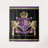 Stellen Sie Ihr eigenes Wappen Wandteppich (Vorderseite)